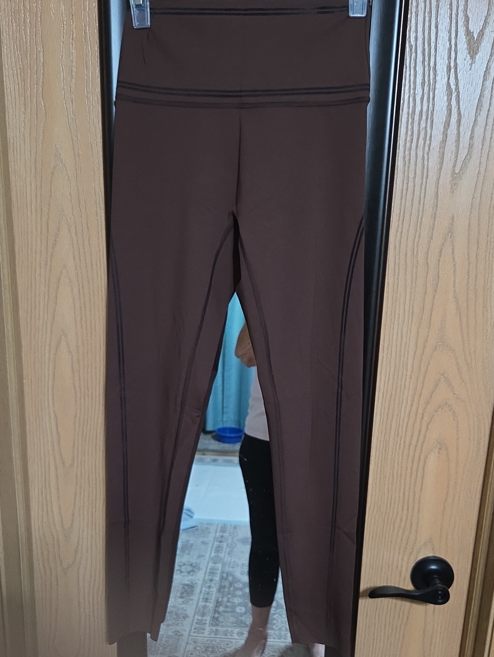 aerie Brown Seam-Detail Leggings
